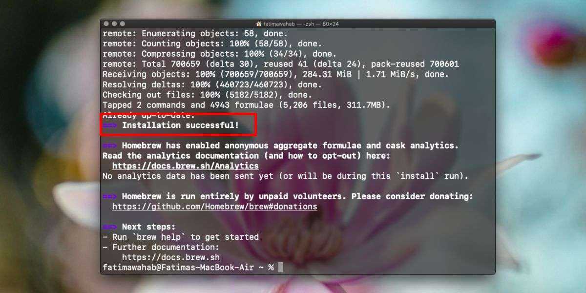 Как установить приложения mac в терминал с помощью homebrew • оки доки