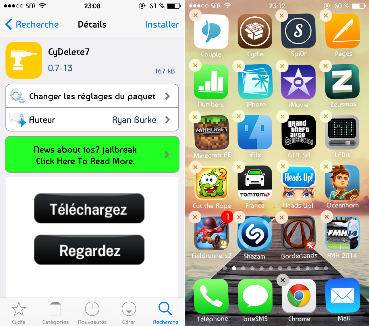 Джейлбрейка ios 7. Cydia приложения. Cydia обзор программы. Cydia IOS 6.0.