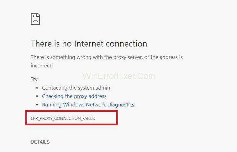 Fix err_tunnel_connection_failed - the techy info