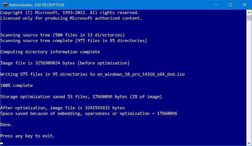 Как конвертировать install.esd в install.wim в windows 10 | блог евгения левашова