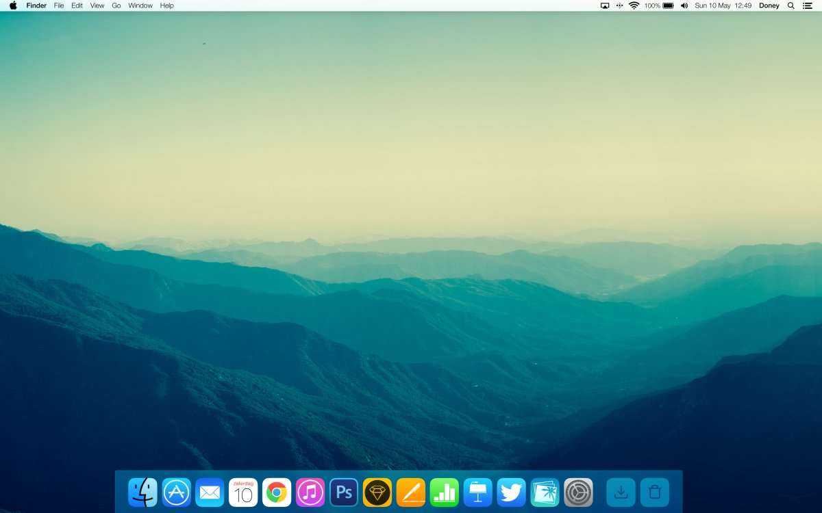 Как изменить обои mac