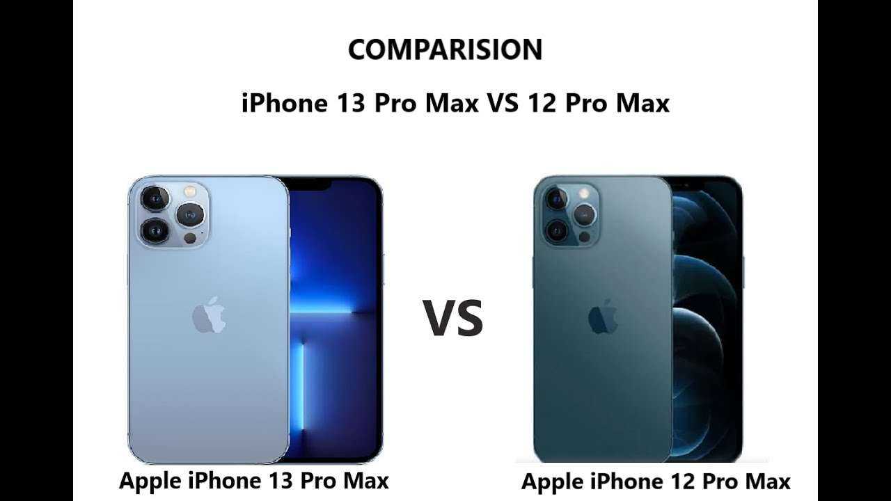 Отличия iphone 13 pro от iphone 12 pro и pro max