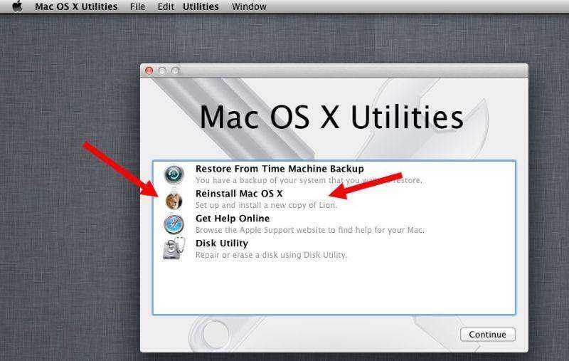 Как переустановить систему macos на компьютере macbook