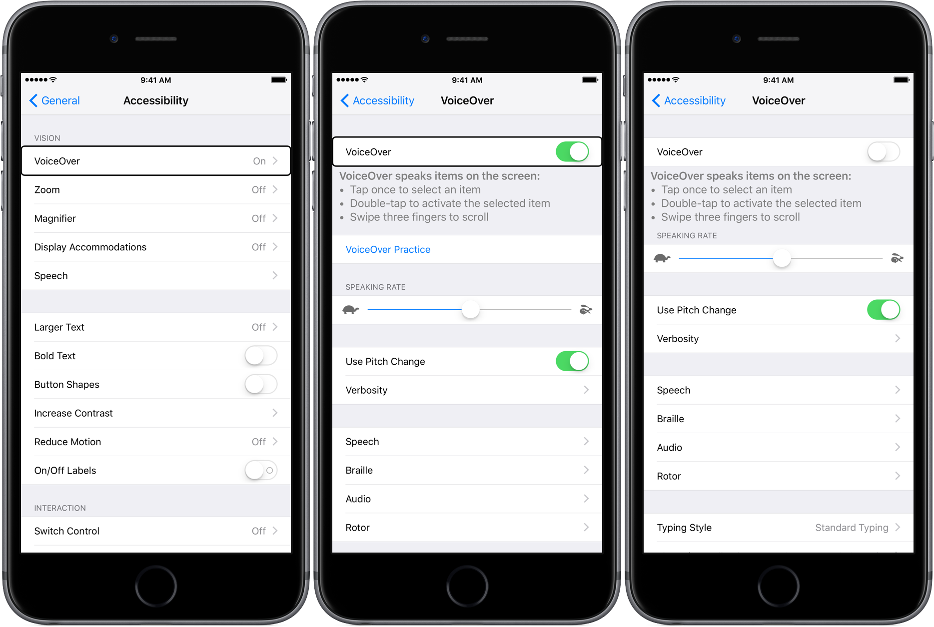 Voiceover: отключение и включение функции голосовой озвучки iphone и ipad